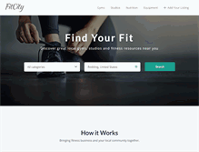 Tablet Screenshot of fitcity.com